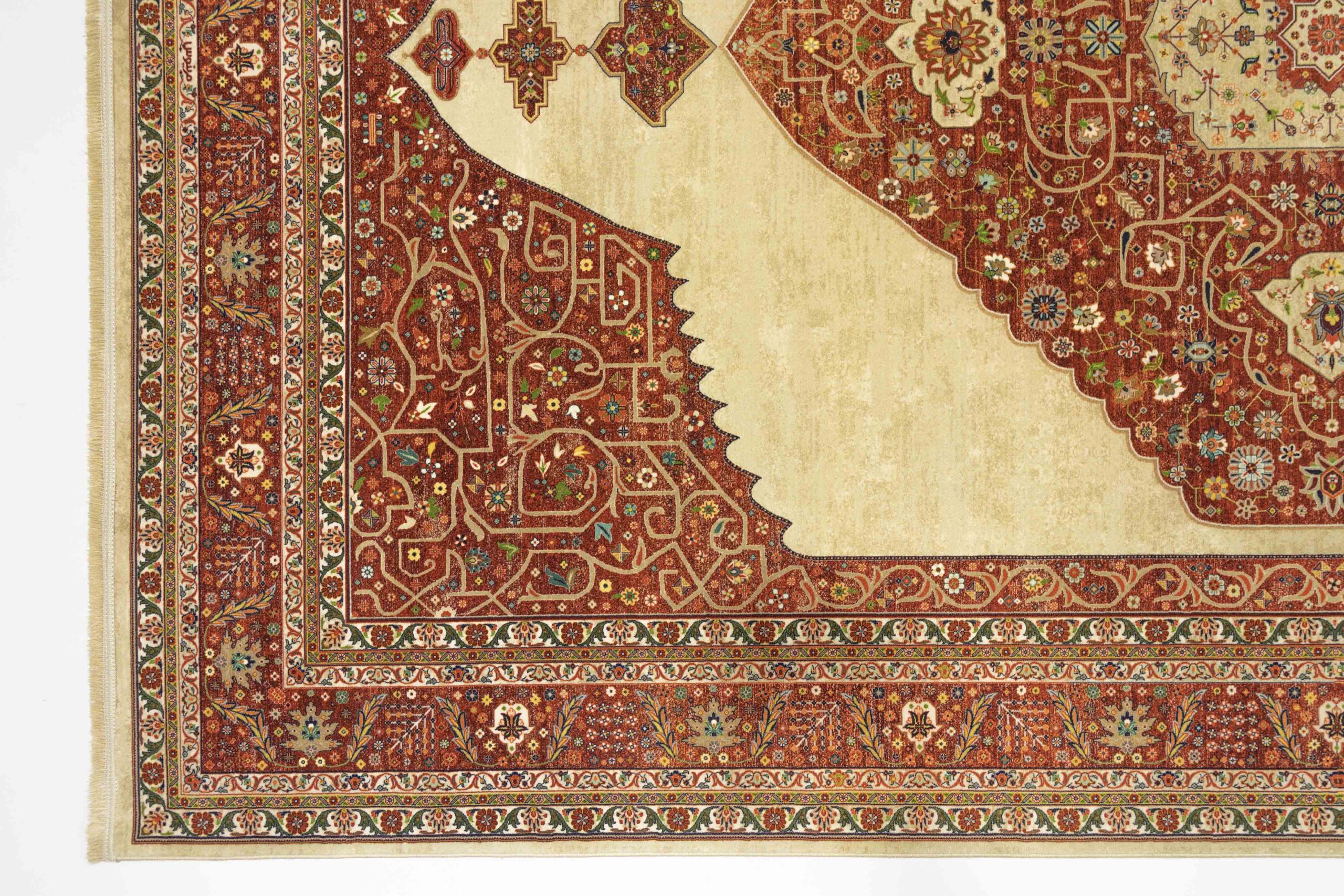 فرش ماشینی طرح قاجار کد 600162