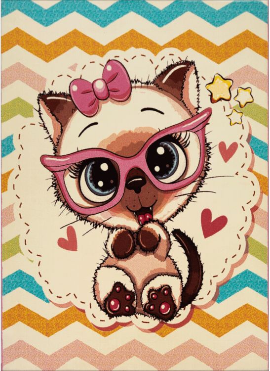 فرش ماشینی کودک طرح کارتونی کد 1058